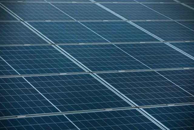 Nahaufnahme von PV-Panelen